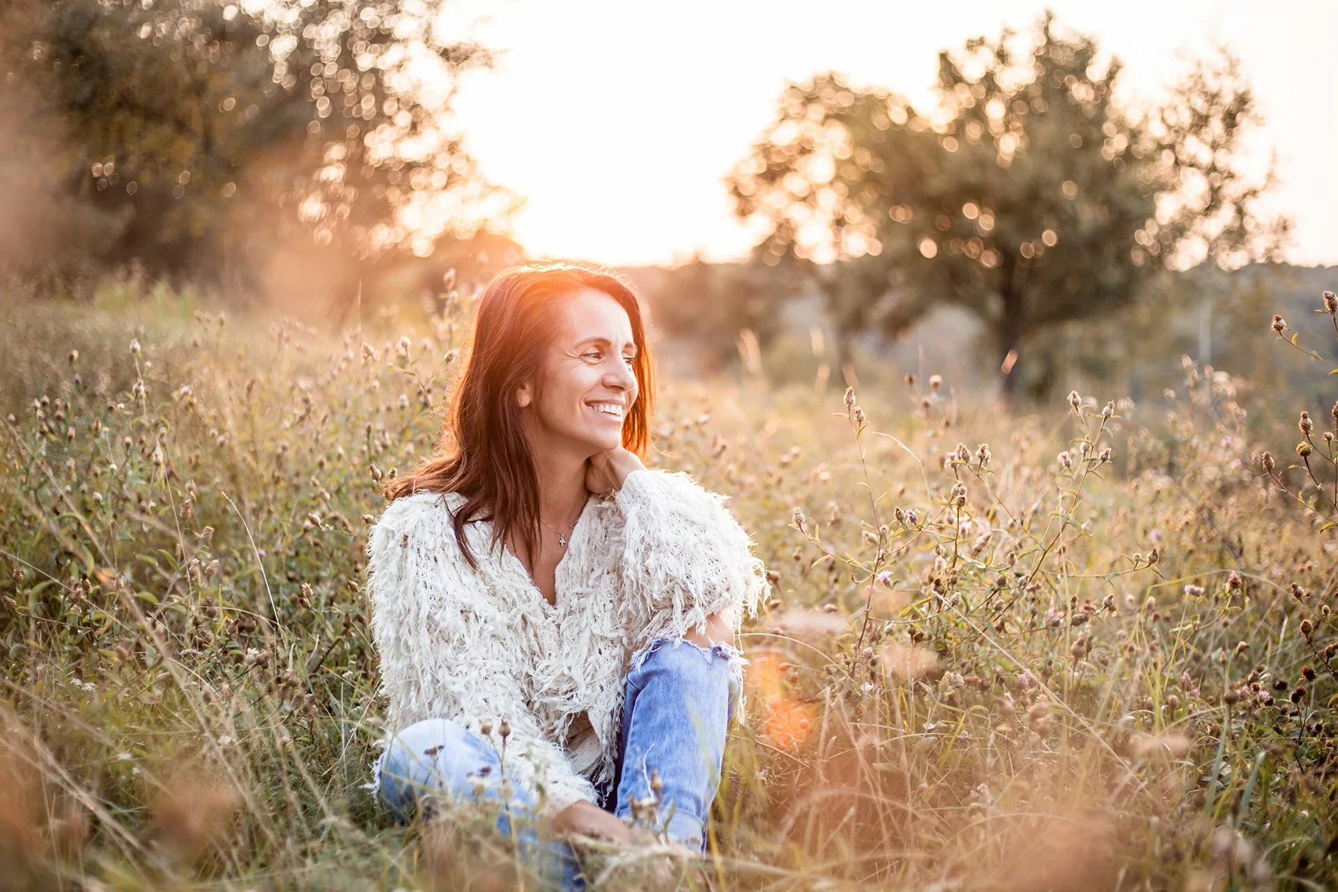 young woman smiling