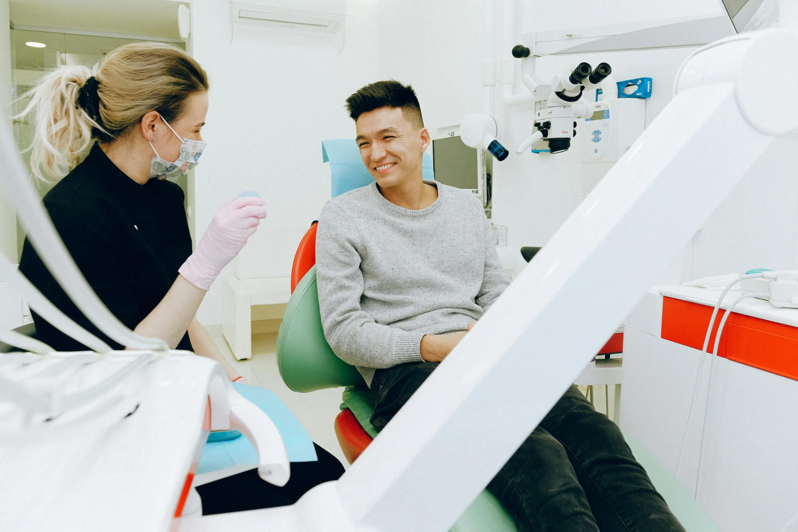 patient receiving gum disease treatment consultation in Logan UT